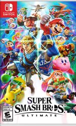 Final box art for Super Smash Bros. Ultimate. Taken from SmashWiki, resized and converted by the uploader.