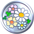Enthusiast Flower Badge. The badge shows several small flowers.