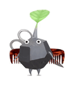 An animation of a Rock Pikmin with a Scissor  from Pikmin Bloom.