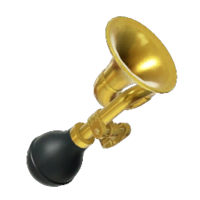 Icon for the Mega Horn, from Pikmin 4's Treasure Catalog.