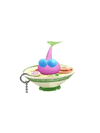 An animation of a Winged Pikmin with a Ramen Keychain from Pikmin Bloom