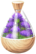 A full jar of blue thistle petals from Pikmin Bloom.