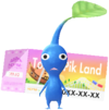 A Blue Decor Pikmin in Theme Park decor, may be a different location. Not used in-game as of update v45.0.