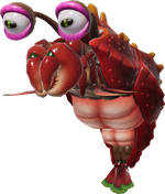 Render of a Bug-Eyed Crawmad from the Pikmin Garden website.