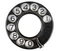 A real world rotary dial, with letters.