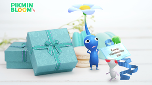 Promotional image for the 2025 Reverse Valentine's Day Event in Pikmin Bloom.