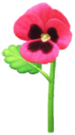 Red pansy Big Flower icon.