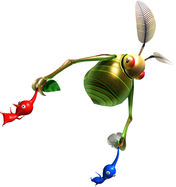 File:Swooping Snitchbug carries Pikmin P1.png