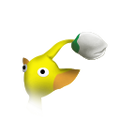 The icon for a Yellow Pikmin in the leaf stage in the Nintendo Switch version of Pikmin 1.