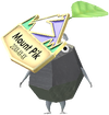 A Rock Mountain Decor Pikmin with Mountain Pin Badge decor from Pikmin Bloom.