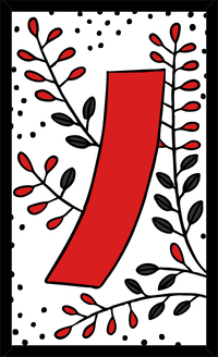 Hanafuda Red Plain Tanzaku.png