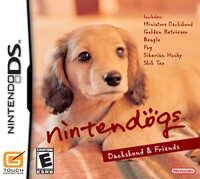 The cover for the "Dachshund & Friends" release of Nintendogs. It's cover is the same picture of a dog found in the final picture of the Memory Fragment Series.