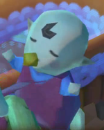 The unnamed daughter of Bertie and Luv in Skyward Sword. She bears resemblance to Captain Olimar.