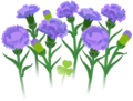 Blue carnation flowers icon.png