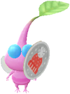 A Winged Special Decor Pikmin with Winter Sticker decor from Pikmin Bloom.