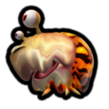 The Piklopedia icon of the Fiery Bulblax in the Nintendo Switch version of Pikmin 2.