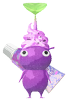 Lifelog artwork of a Purple Pharmacy Decor Pikmin with Toothbrush (Rare) decor from Pikmin Bloom.