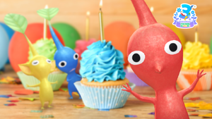 Promotional image for the 3rd Anniversary Event in Pikmin Bloom.