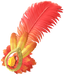 "Rio Carnival Headpiece (Red)" Mii head item part in Pikmin Bloom.