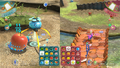 E3 2013 gameplay screenshot of Bingo Battle, where the blue team is carrying an Insect Condo to the Onion.