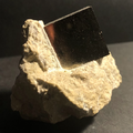 A real world piece of Cubic Pyrite.