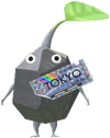 A Rock Station Decor Pikmin with Ticket (Rare) decor from Pikmin Bloom.