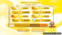 The Collect Treasures! results menu in Pikmin 3 Deluxe.