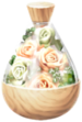 A full jar of white rose petals from Pikmin Bloom.