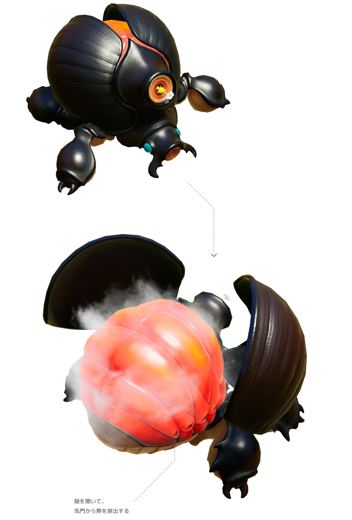 FileGarden Horned Cannon Beetle Feature 2.png Pikipedia, the Pikmin wiki