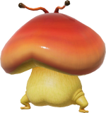 Render of a Puffstool from Pikmin 4.