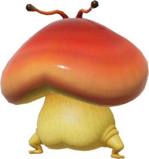 Render of a Puffstool from Pikmin 4.