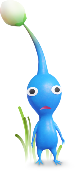 File:Pikmin Bloom Blue Pikmin In Grass.png