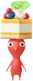 A Red Special Decor Pikmin with Afternoon Tea decor from Pikmin Bloom.