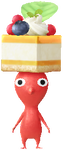 A Red Special Decor Pikmin with Afternoon Tea decor from Pikmin Bloom.