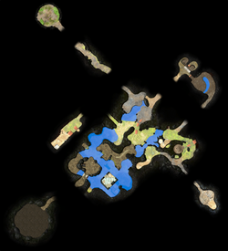 A map of the Garden of Hope as it appears in Pikmin 3 Deluxe. This was made by manually arranging the radar textures for each section of the area to align with File:Garden of Hope map.png.