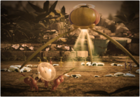 The image accompanying Olimar's voyage log #72 "Another Nightmare".