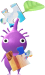 A Purple Special Decor Pikmin with Puzzle: 2023 Summer Memories decor from Pikmin Bloom.