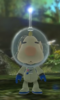 Louie as he appears in the Pikmin 3 log Louie's Expedition log - With The Treasure -.