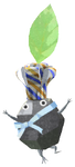 Lifelog artwork of a Rock Restaurant Decor Pikmin with Chef Hat (Rare) decor from Pikmin Bloom.