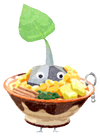 Lifelog artwork of a Rock Ramen Restaurant Decor Pikmin with Ramen Keychain decor from Pikmin Bloom.