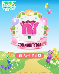 Promotional image for the April 2026 Community Day.