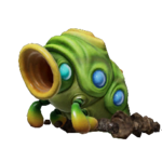 Icon for the Armored Cannon Larva, from Pikmin 4&#39;s Piklopedia.
