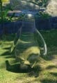The Waterwraith as it appears after its rollers have been destroyed in Pikmin 4's Piklopedia.