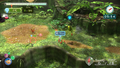 The Red Spectralids locked-on in the Tropical Forest stage. The cursor is off-set downwards.