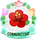 Community Day badge for the August Community Day.