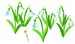 White snowdrop flowers from Pikmin Bloom.