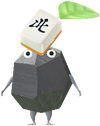 A Rock Special Decor Pikmin with Mahjong Tile decor from Pikmin Bloom.