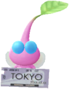 A Winged Pikmin in Ticket decor.