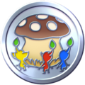 In-game texture for the third mushroom challenge badge in Pikmin Bloom.