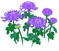 Blue mum flowers icon.png